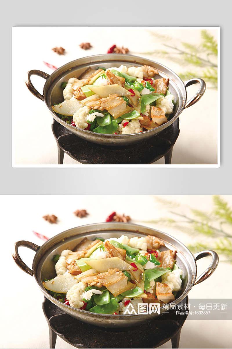 干锅地三鲜美食摄影图片素材