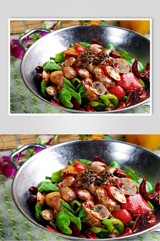 干锅花甲餐饮美食图片