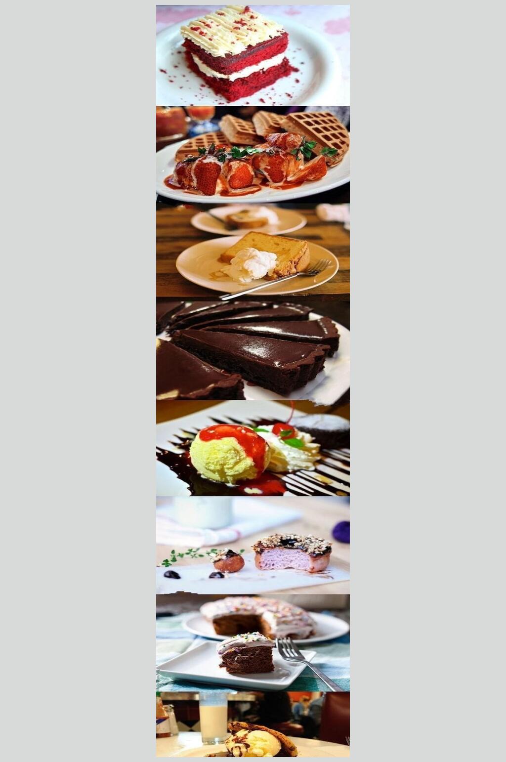 西式糕点集锦食品图片素材