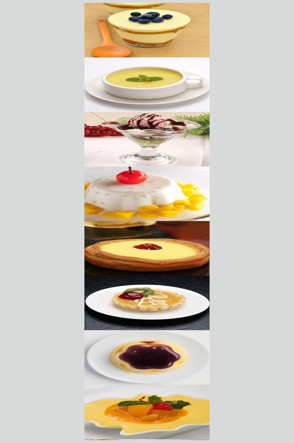 西式糕点蛋挞甜品美食图片素材