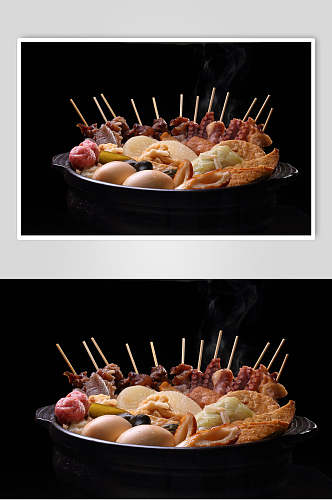 美味火锅烧烤烤串食品图片
