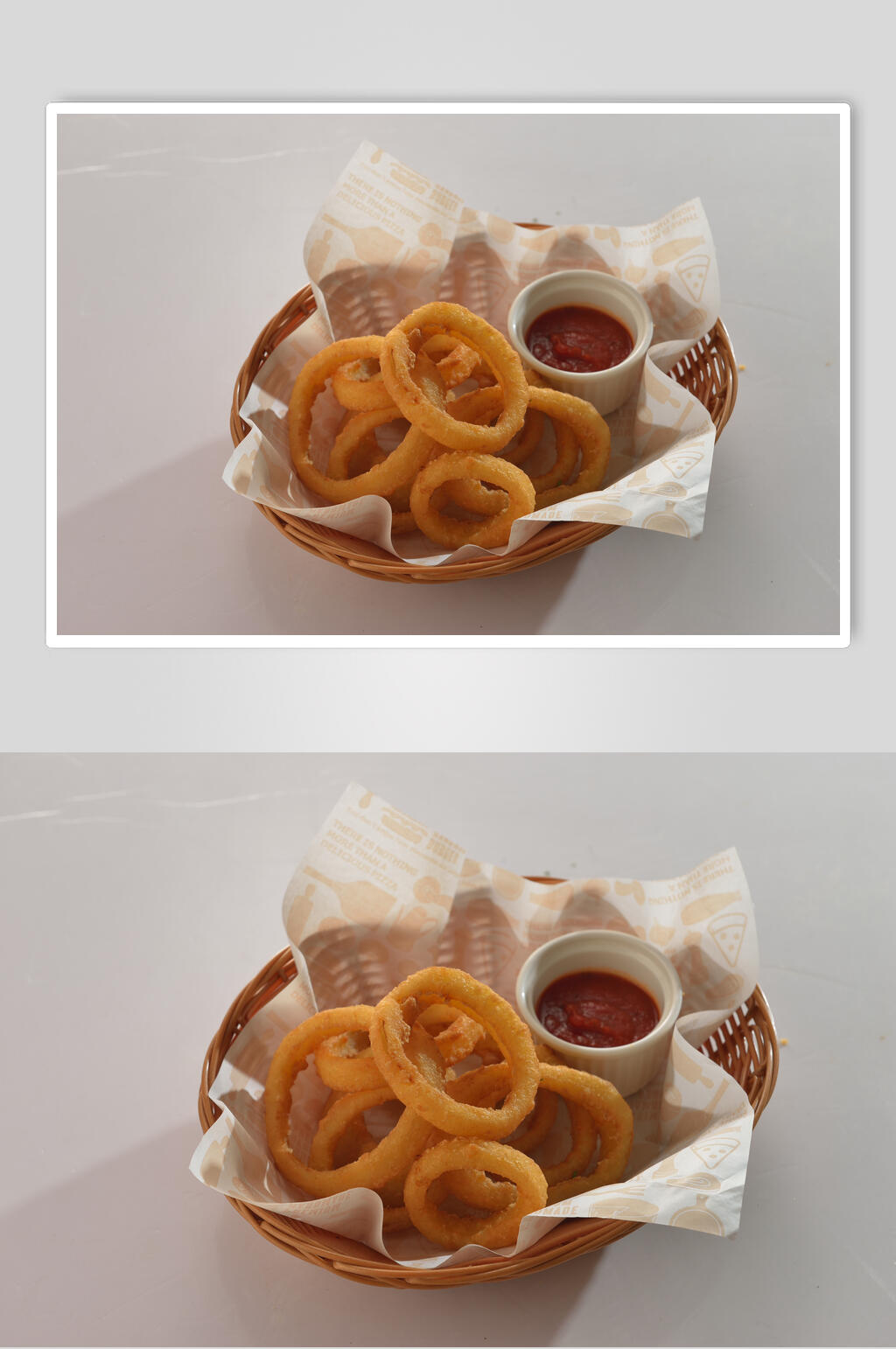 煎炸鱿鱼圈美食摄影图片素材