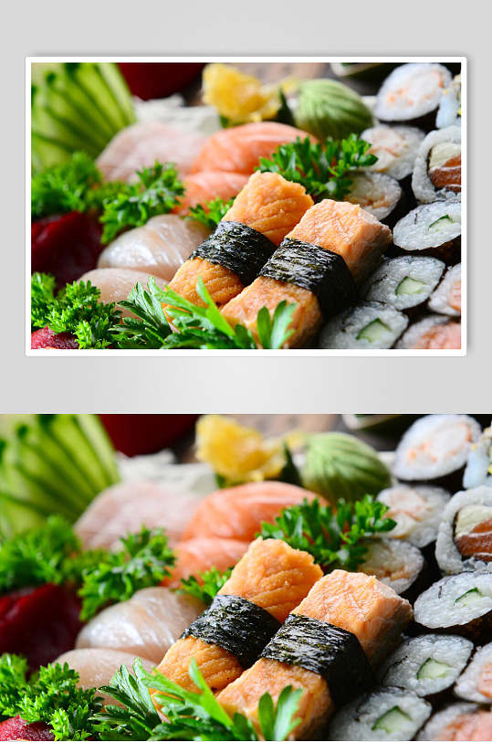 健康寿司美食食品特写摄影图片