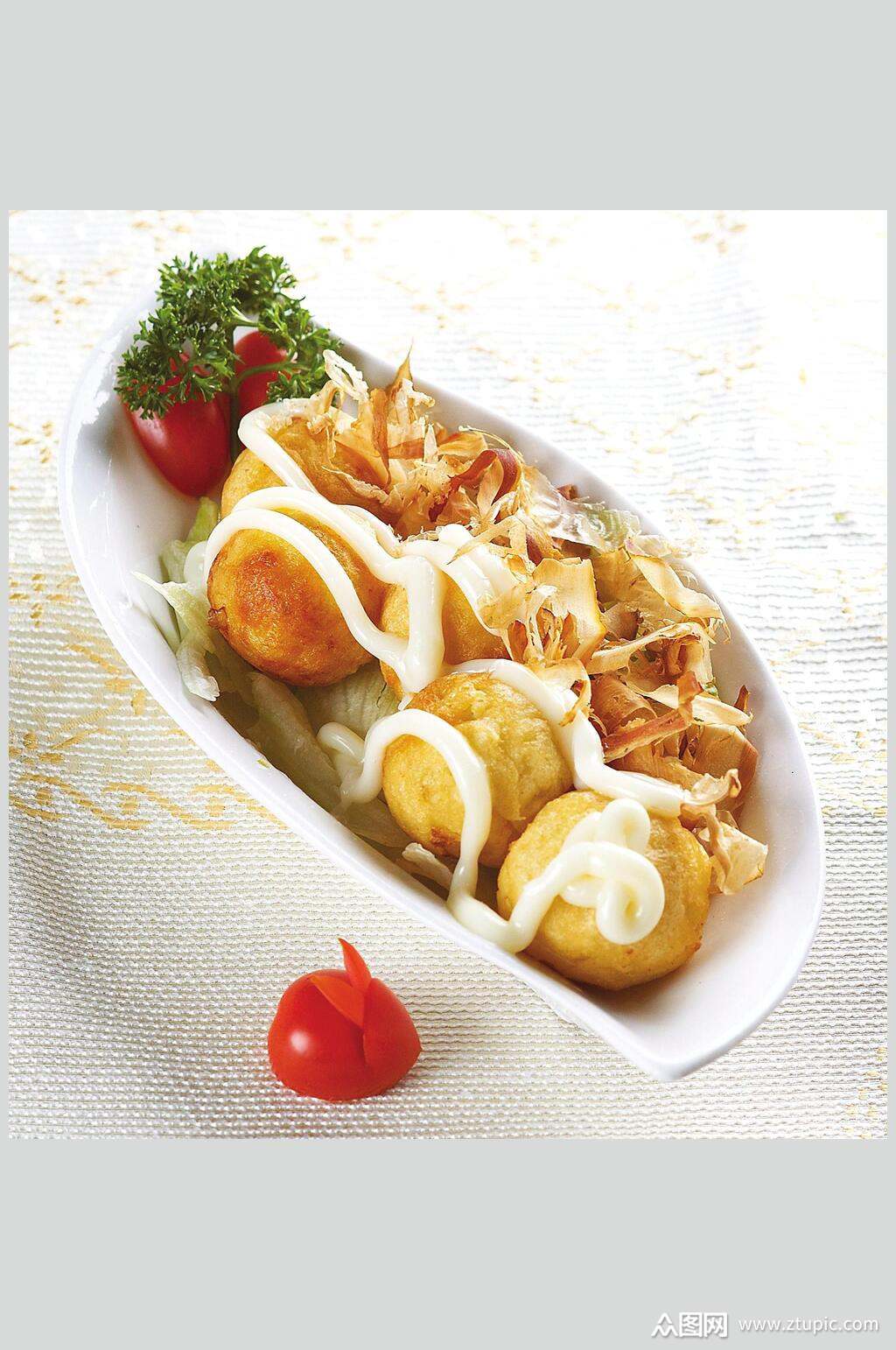 美味章鱼小丸子餐饮美食图片素材