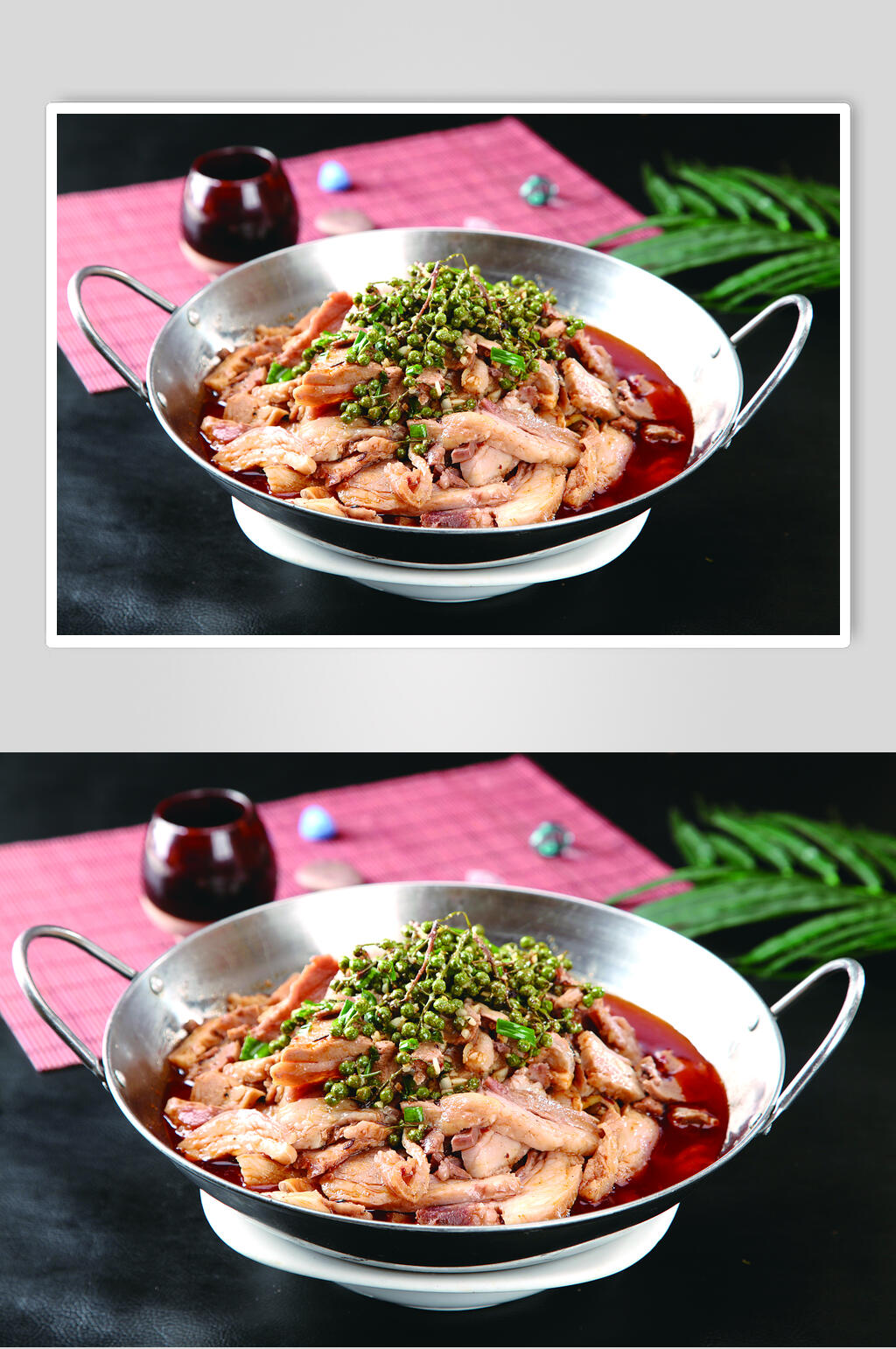 干锅香辣羊肉高清图片素材