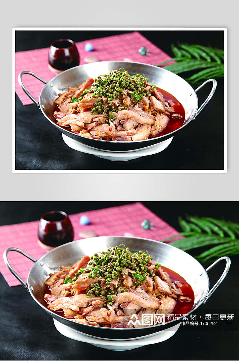 干锅香辣羊肉高清图片素材