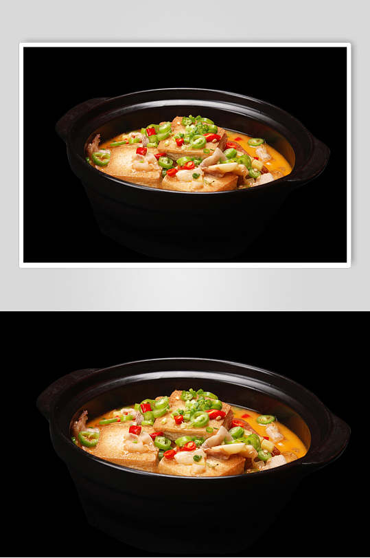 五花肉炖煎豆腐高清图片