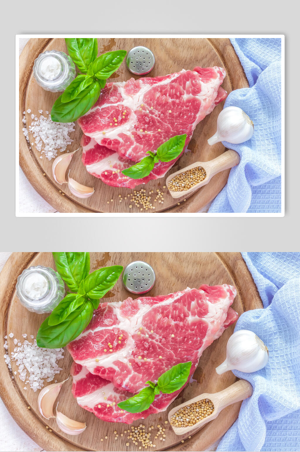 新鲜肉类肥瘦相间图片素材