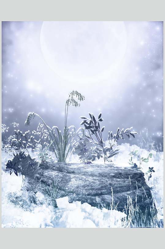哥特风雪景童话图片