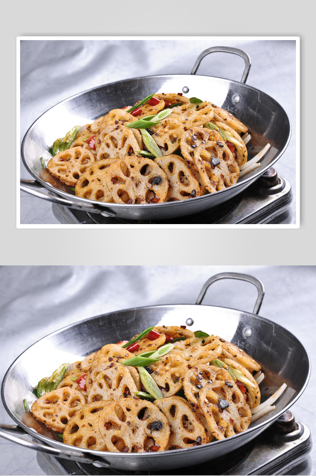 干锅莲菜美食高清图片素材