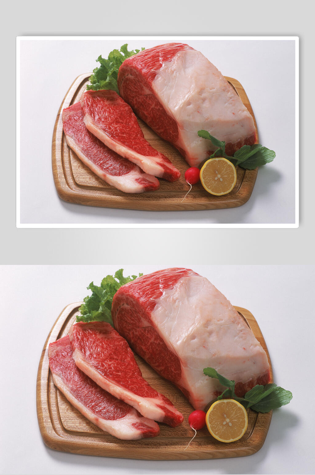 新鲜肉类猪肉牛肉图片素材