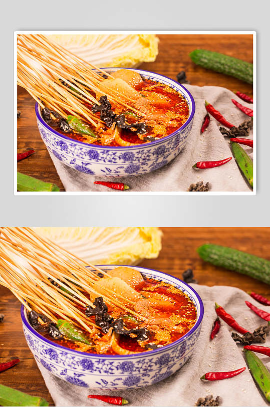 火锅串串撸串美食图片