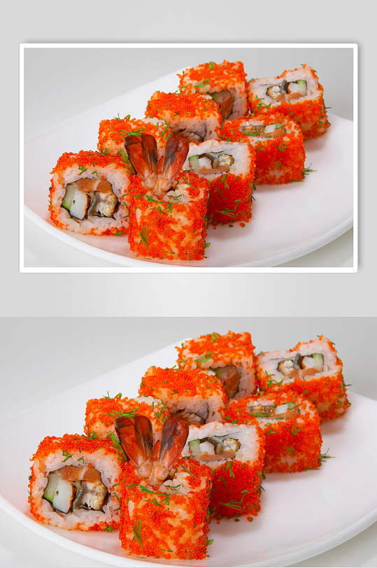 鱼籽海鲜寿司美食食品高清图片