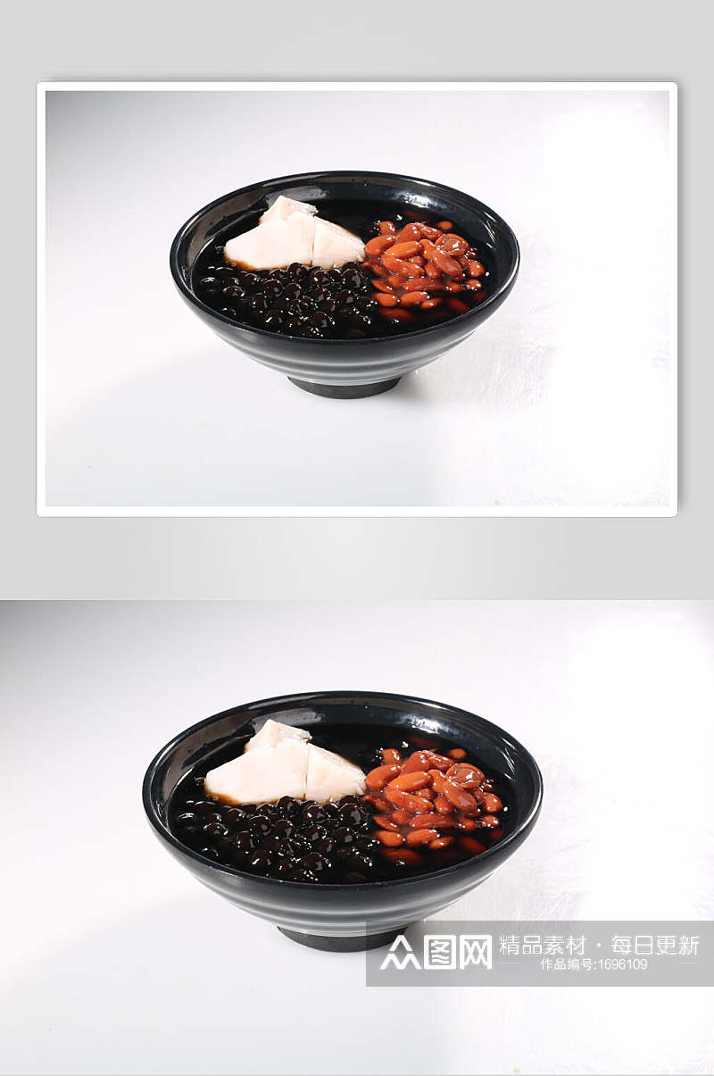 热仙草号花豆仙芋珍珠美食高清图片素材