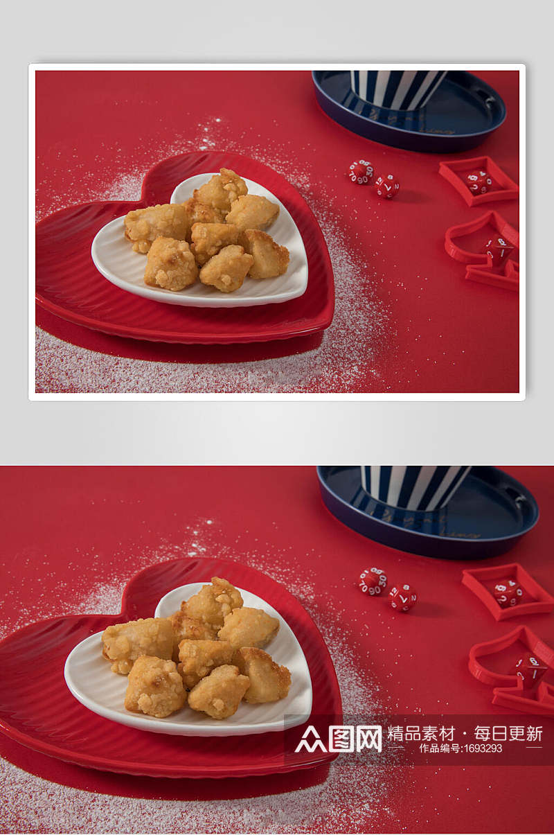 香酥鸡块食品高清图片素材