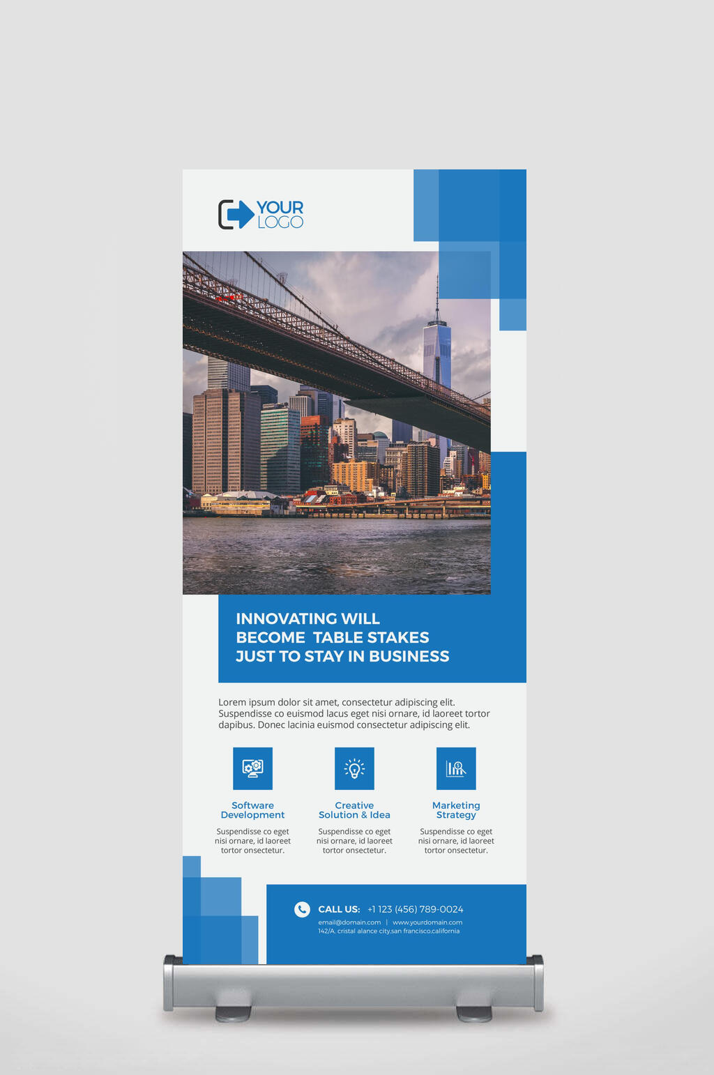 诚聘精英X展架易拉宝素材