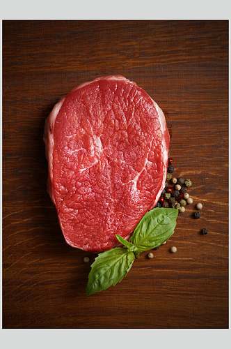 新鲜牛排肉类美食食品图片