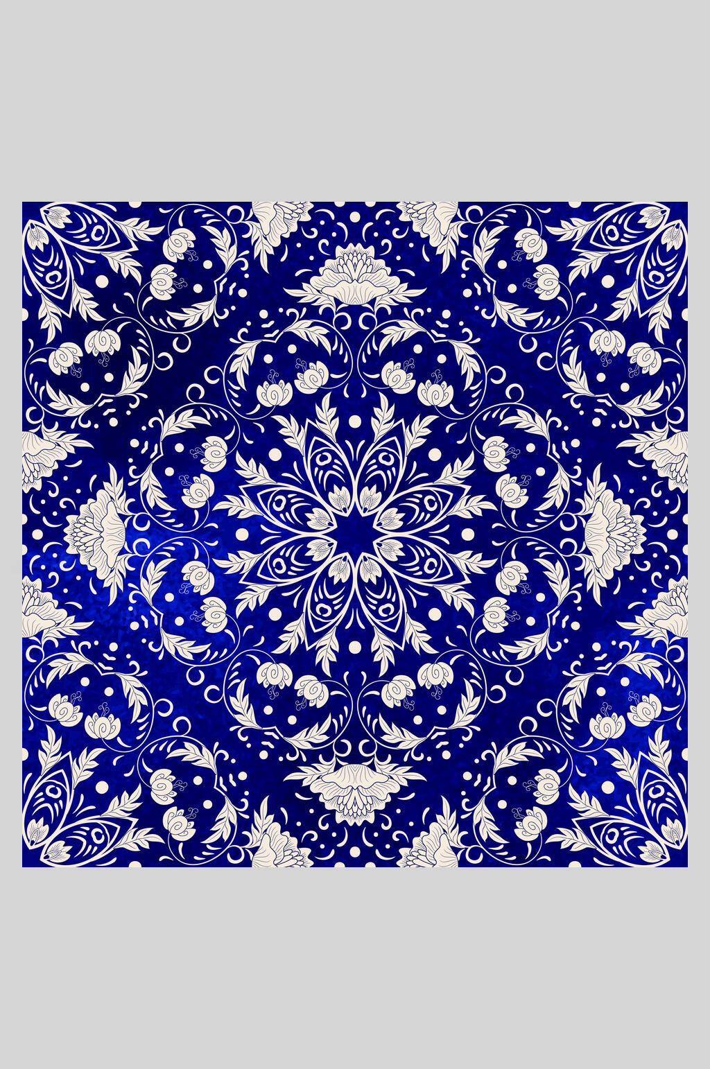 高端青花瓷底纹插画素材素材