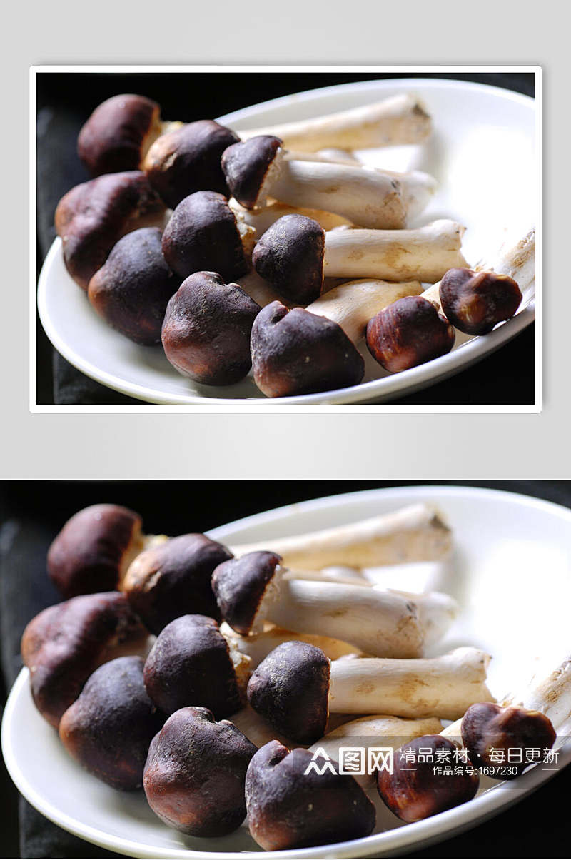 茶树菇菌类餐饮食材图片素材