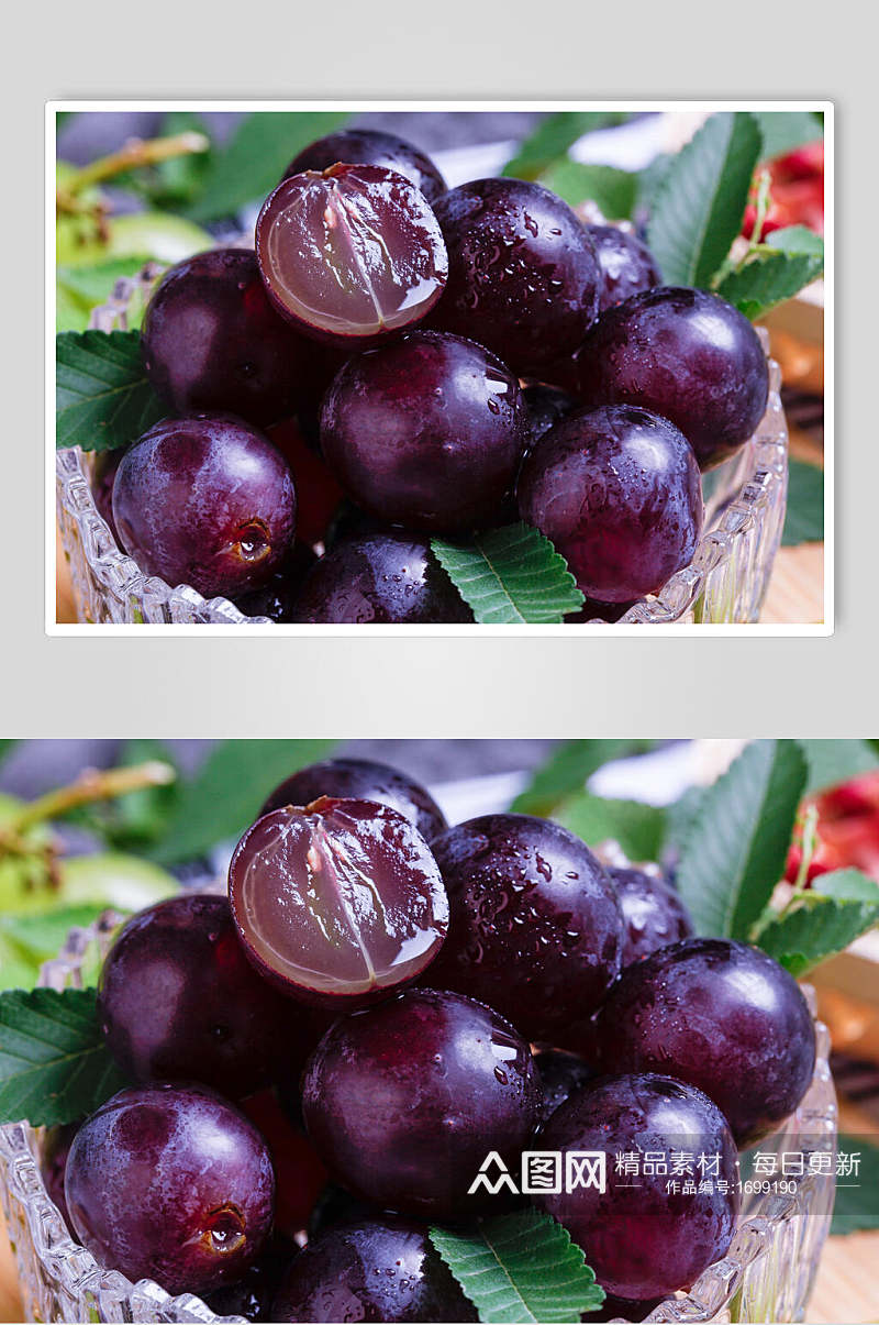 新鲜水果葡萄园高清图片素材