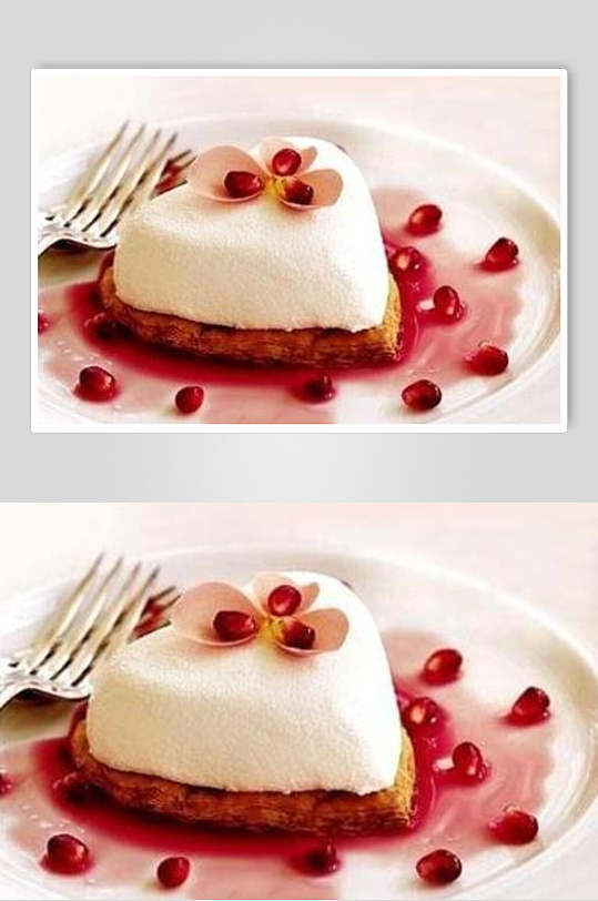 西式糕点红豆蛋糕食品图片