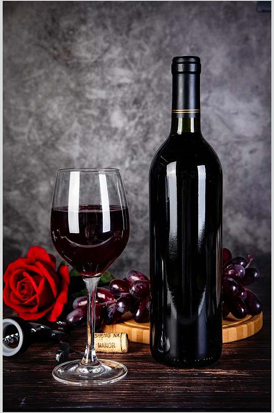 招牌红酒葡萄酒高清图片