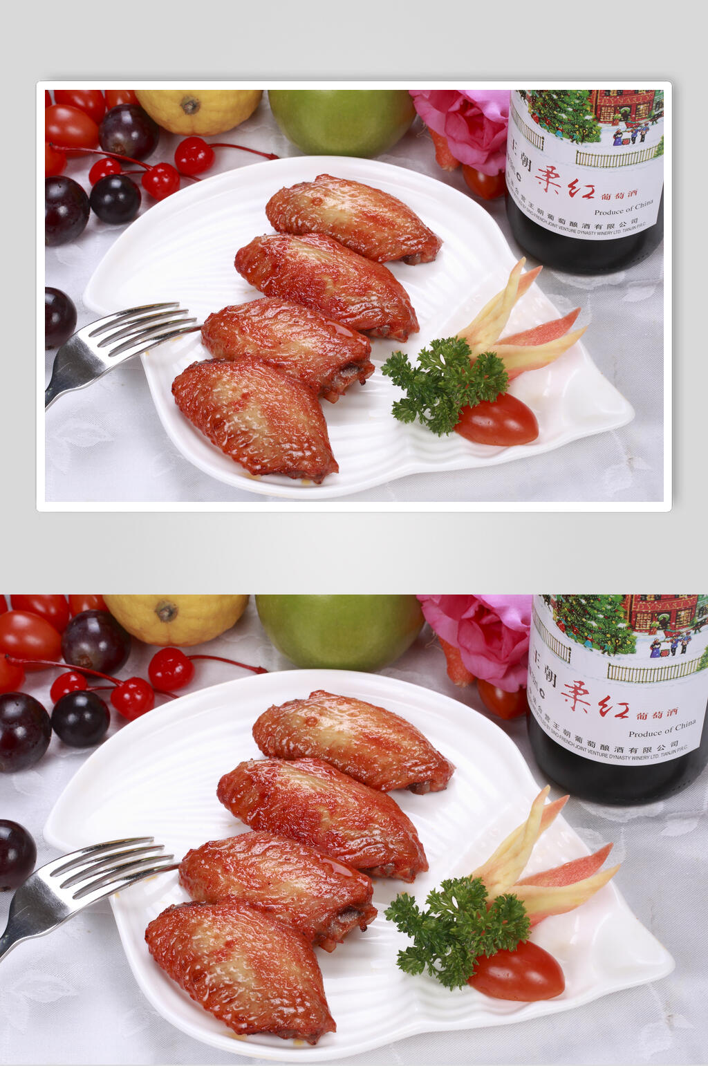 奥尔良烤鸡翅食品高清图片素材