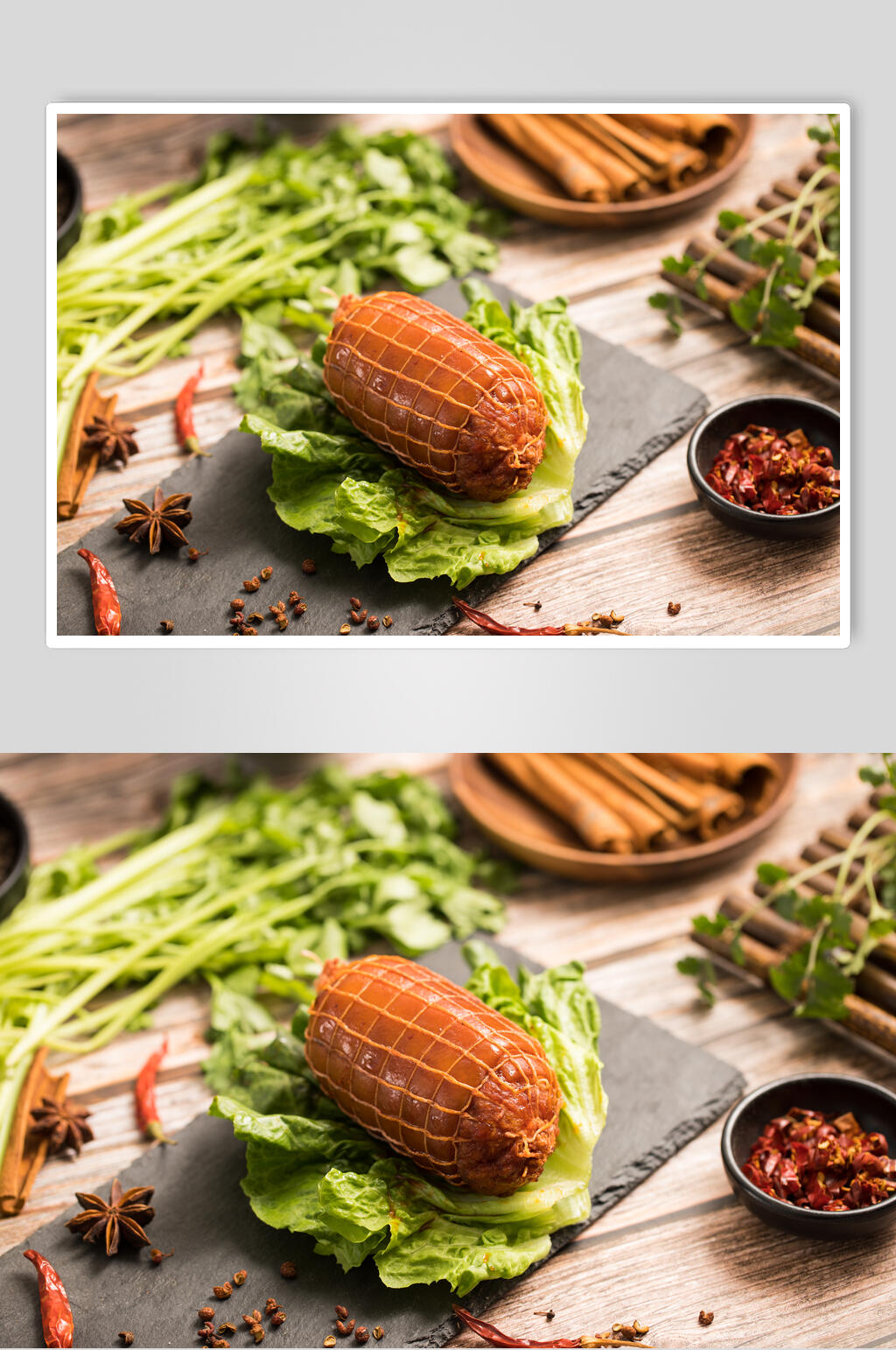 美味火腿餐厅美食图片素材