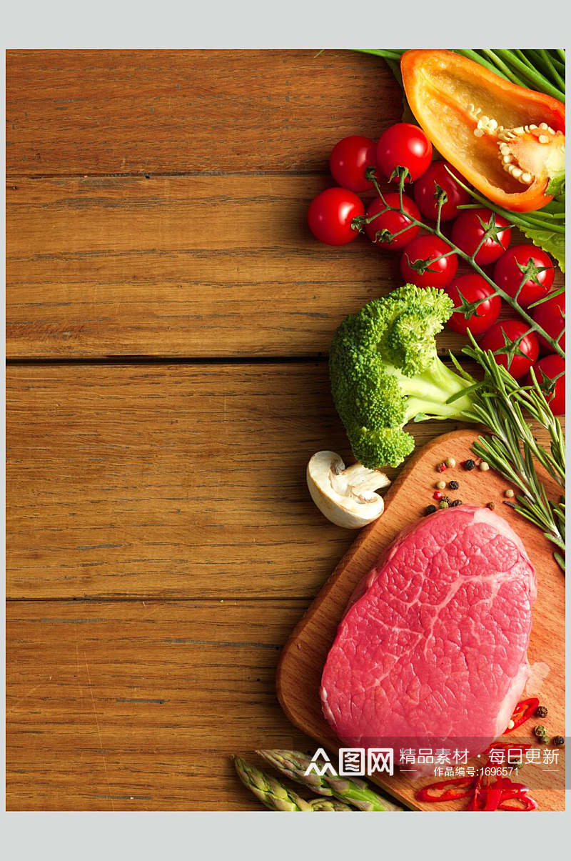 新鲜肉类牛排食材图片素材