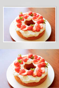 草莓西式糕点甜品美食图片