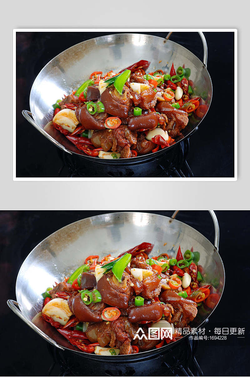 热菜干锅蹄花餐饮美食图片素材