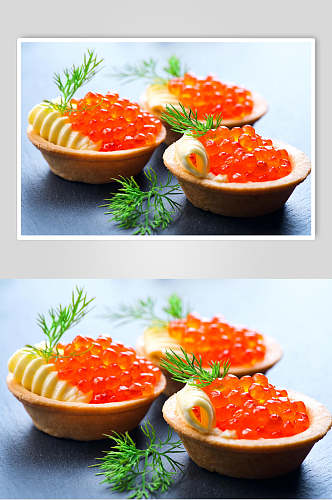 鱼籽寿司美食食品摄影图片
