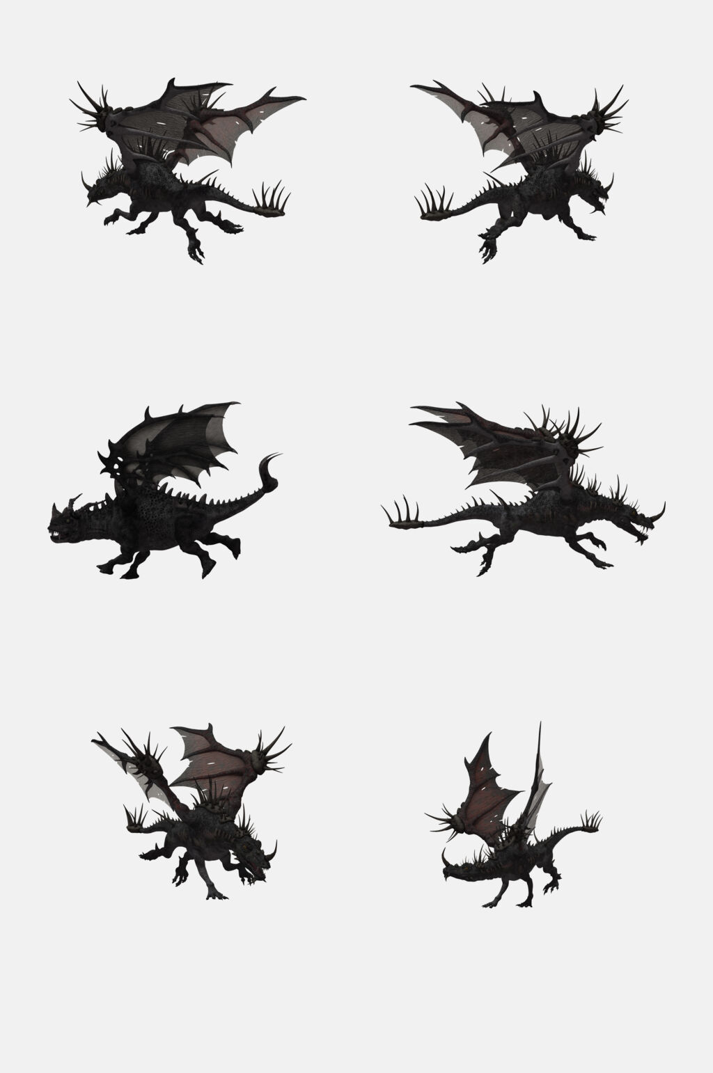 恐怖欧美风恶龙免抠元素素材