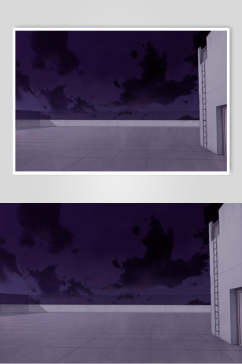黑暗夜晚日系动漫背景图片