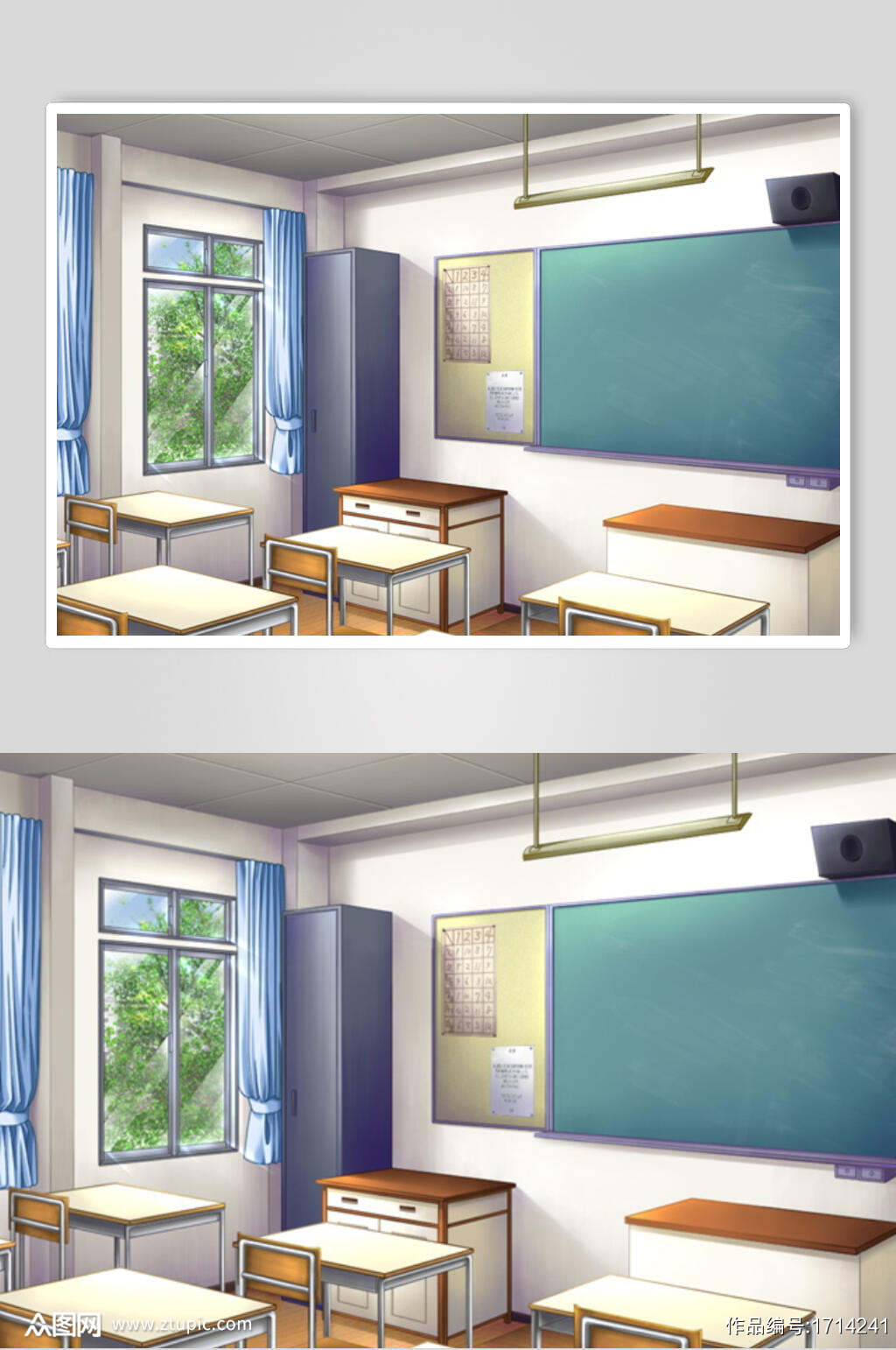 教室课桌椅精美日式学校漫画背景图模板下载 编号 众图网 教室课桌椅精美日式学校漫画背景图模板下载 编号 众图网