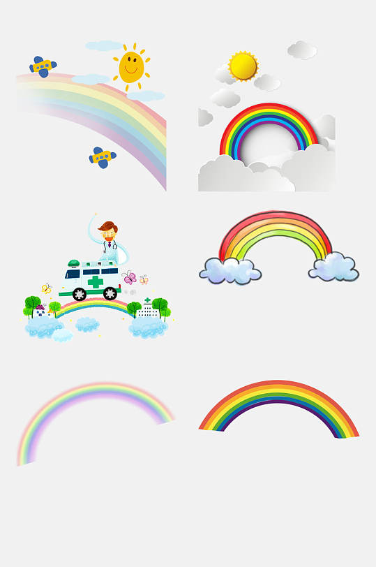 插画海报立即下载扁平卡通手绘狂欢玩耍彩虹儿童节快乐海报立即下载