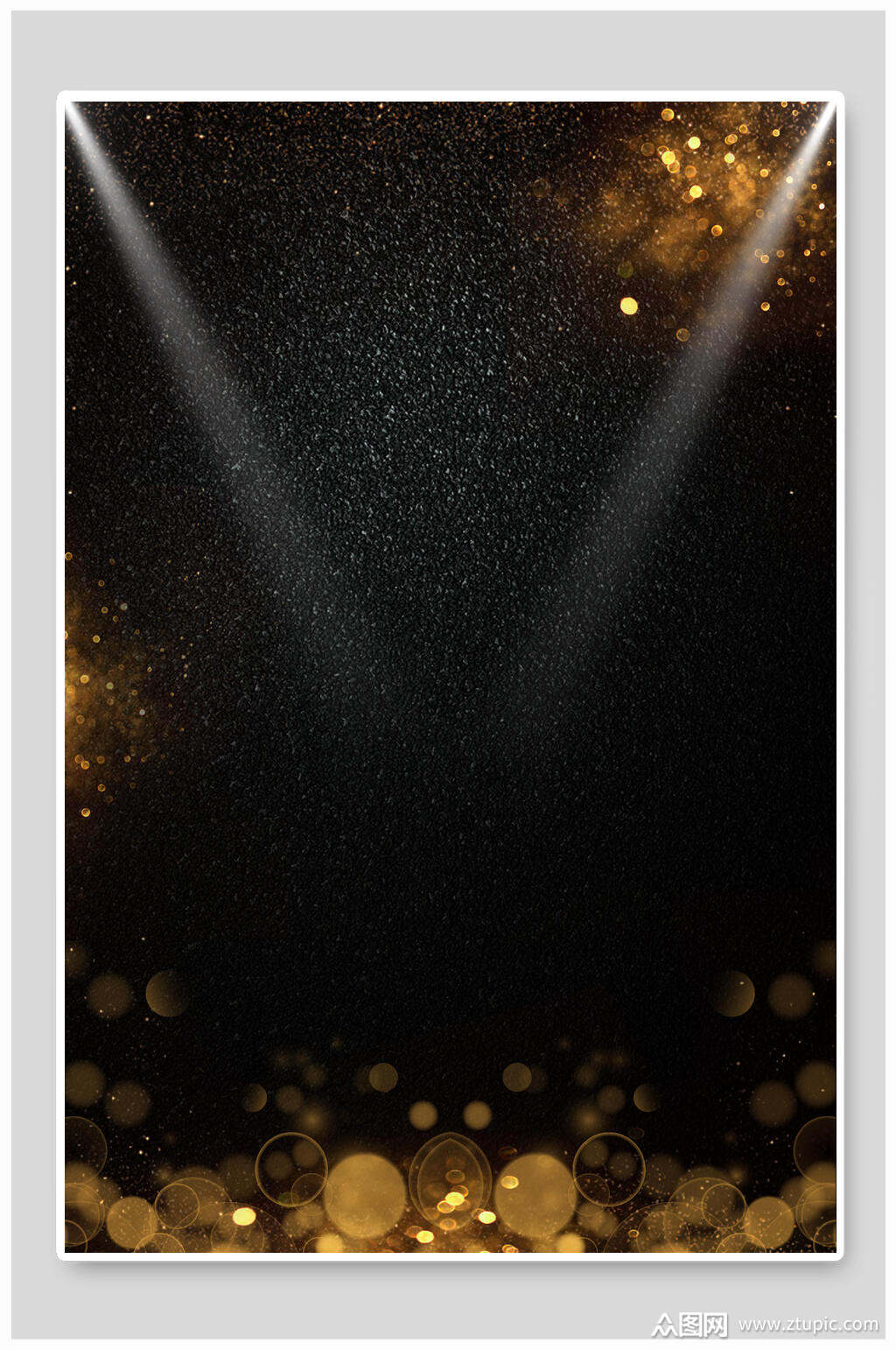 金色光斑黑金海报背景素材模板下载-编号1756629-众图网