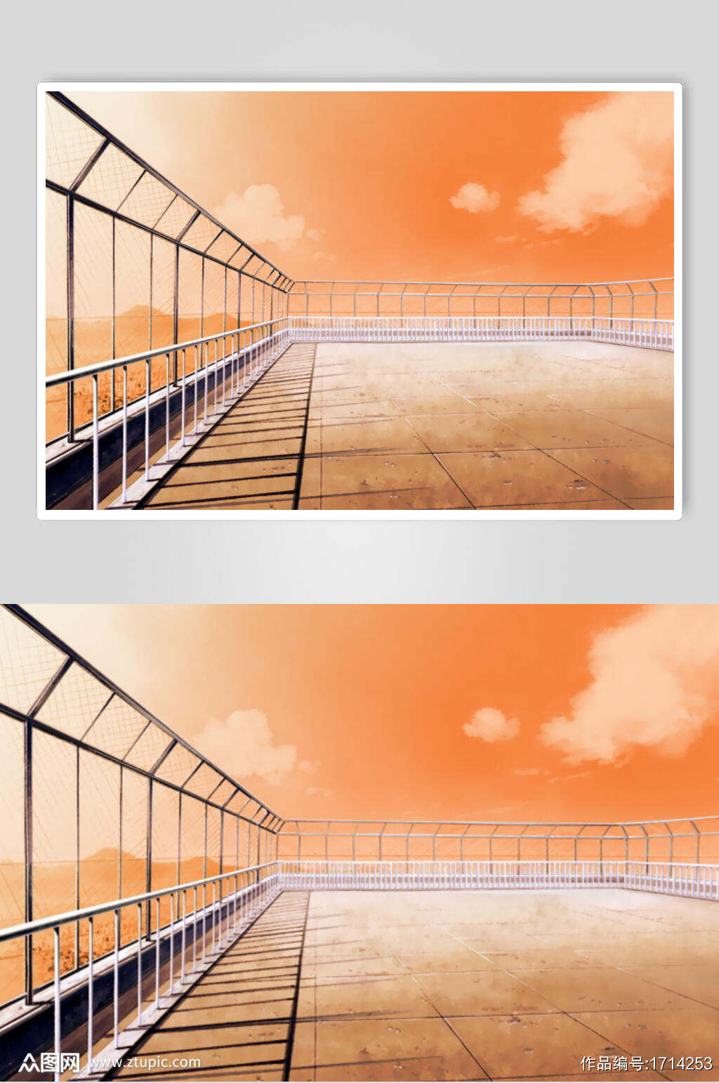 黄昏天台和风漫画学校背景模板下载 编号 众图网 黄昏天台和风漫画学校背景模板下载 编号 众图网