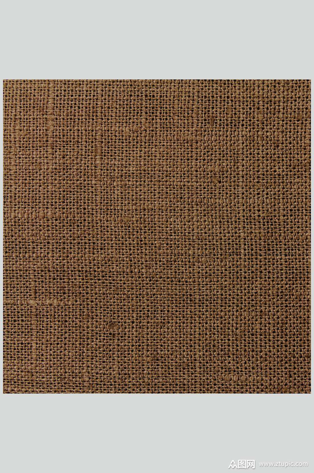 深棕色亚麻布粗布纹理贴图高清图片