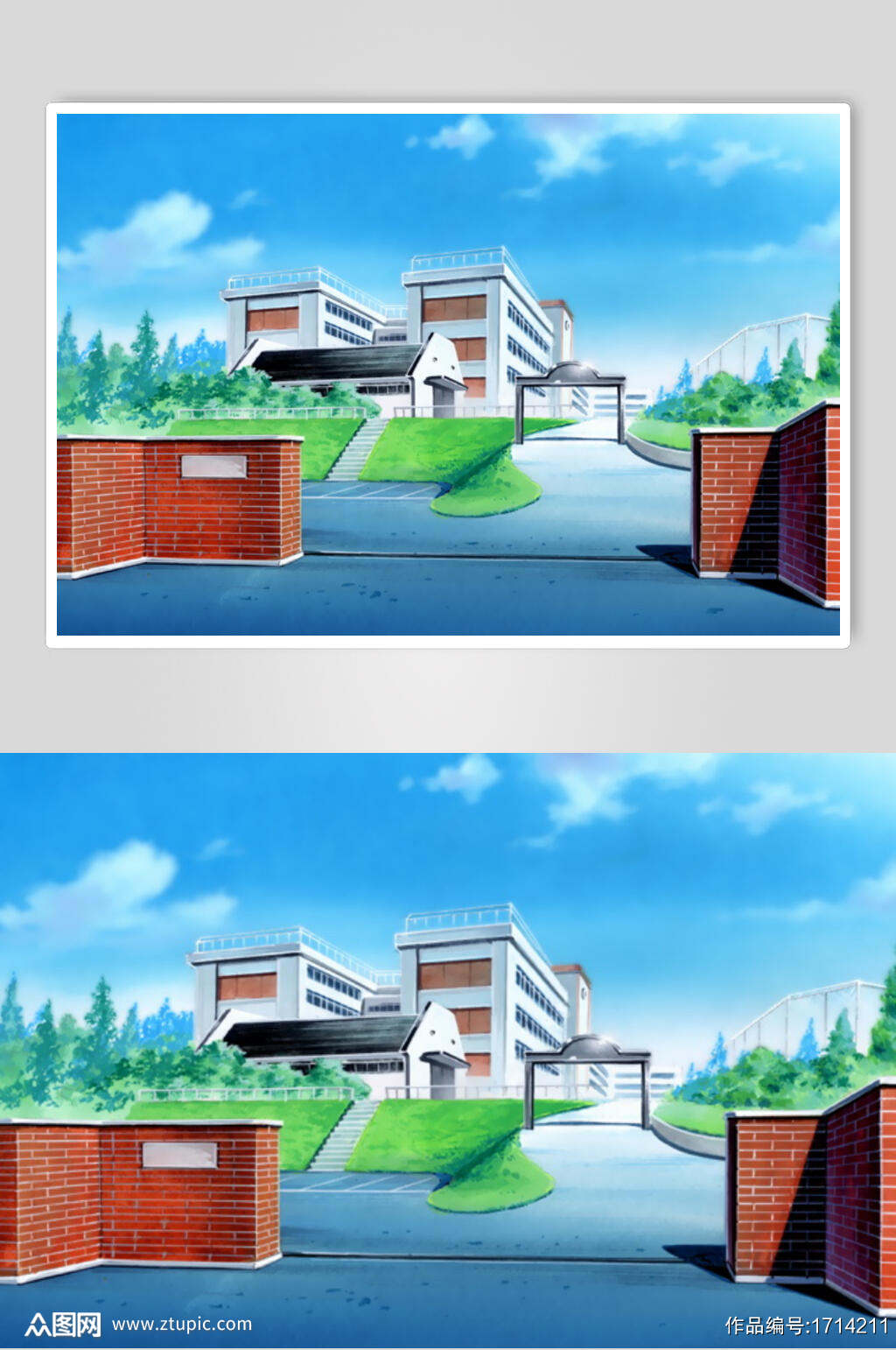 学校门口精美日本动漫背景图 摄影图素材下载 众图网 学校门口精美日本动漫背景图 摄影图素材下载 众图网