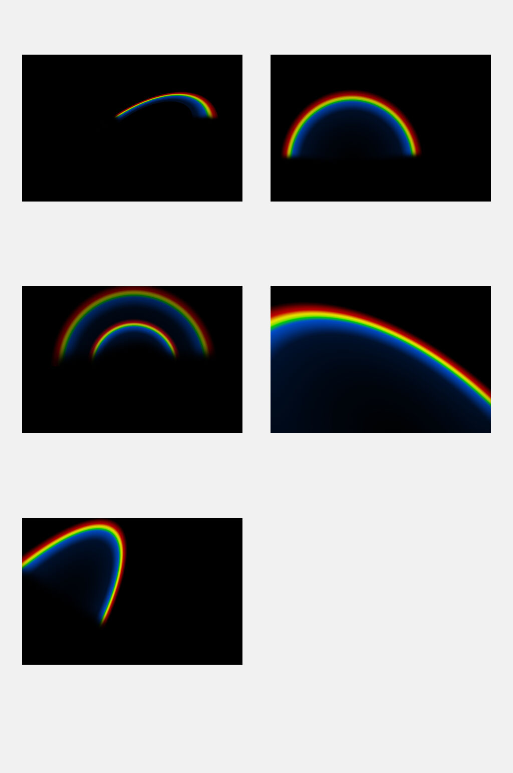 炫酷彩虹黑底滤色素材