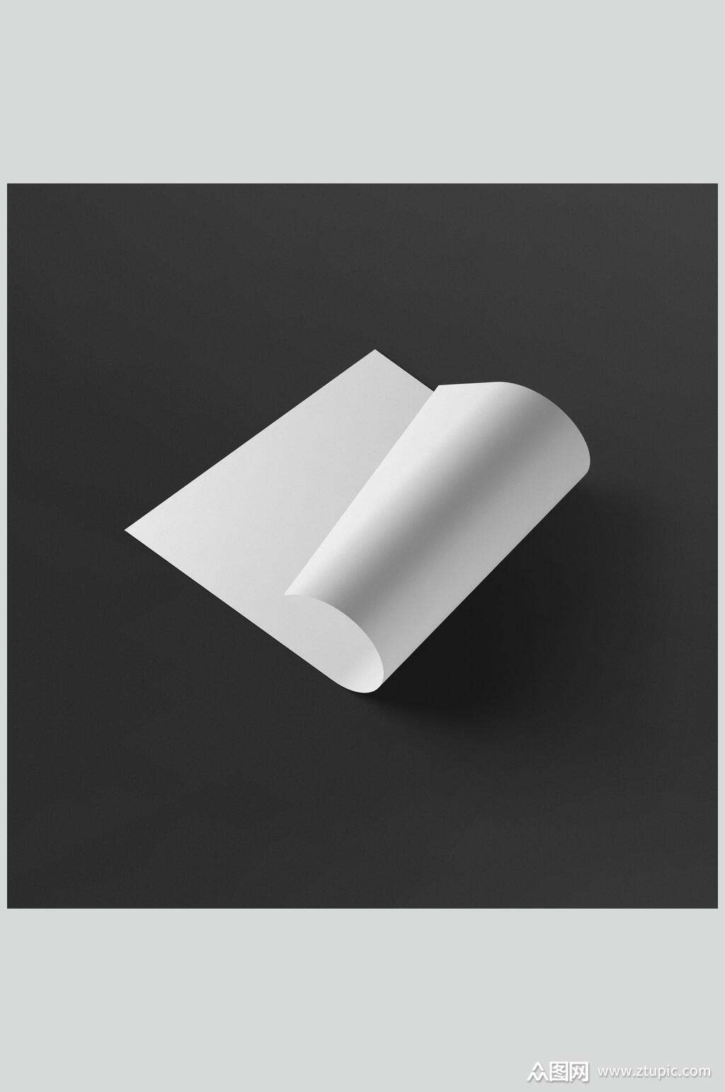 空白纸张展示样机效果图素材