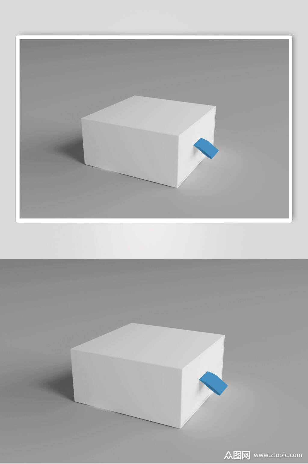 空白包装盒子贴图样机效果图模板下载-编号1731141-众图网