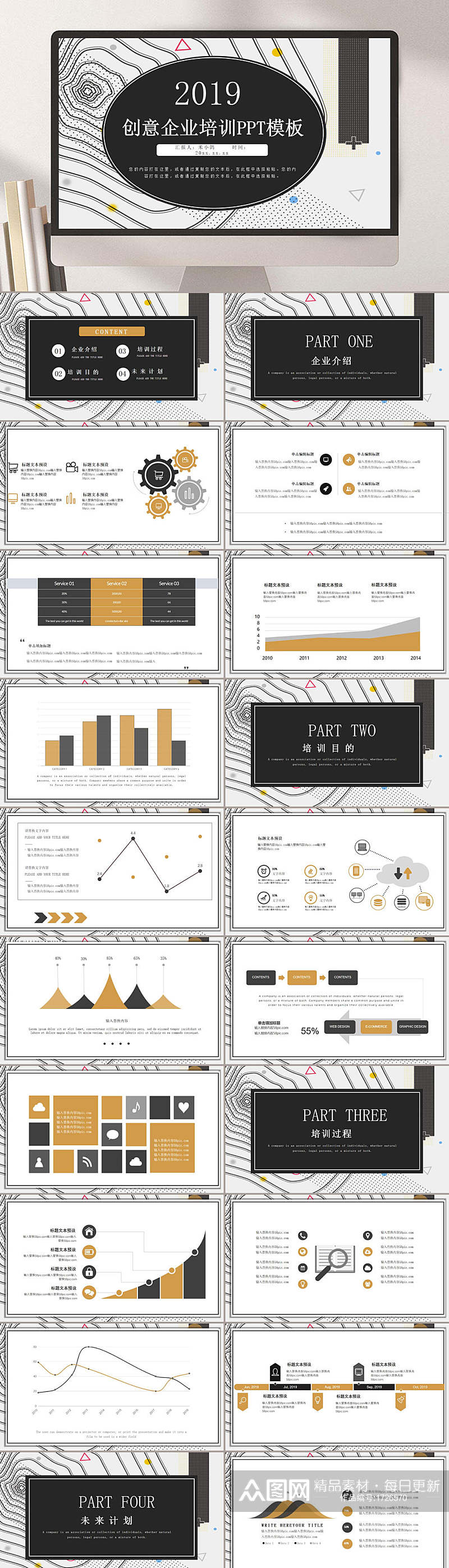 2019创意企业培训PPT素材