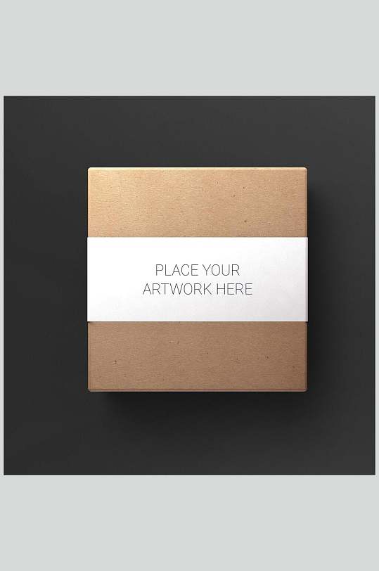 黑黄白字母方形展示样机