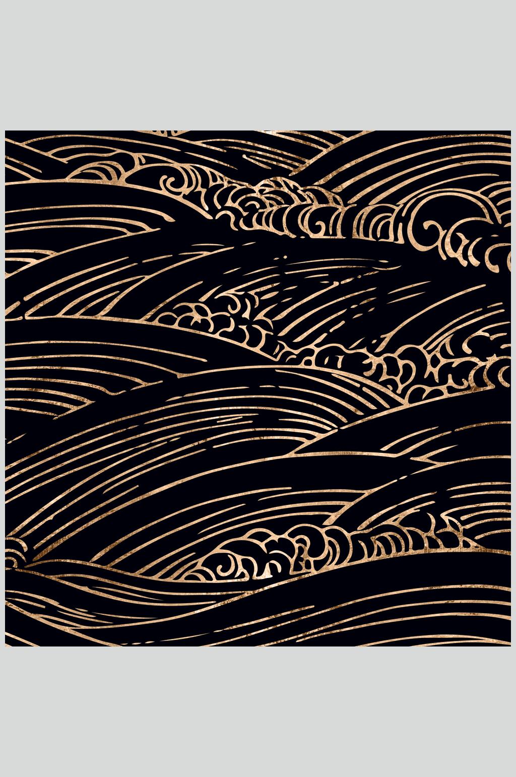 中式海浪底纹背景素材图片模板下载