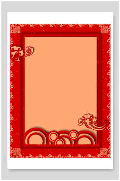 红色黄色传统喜庆中式背景