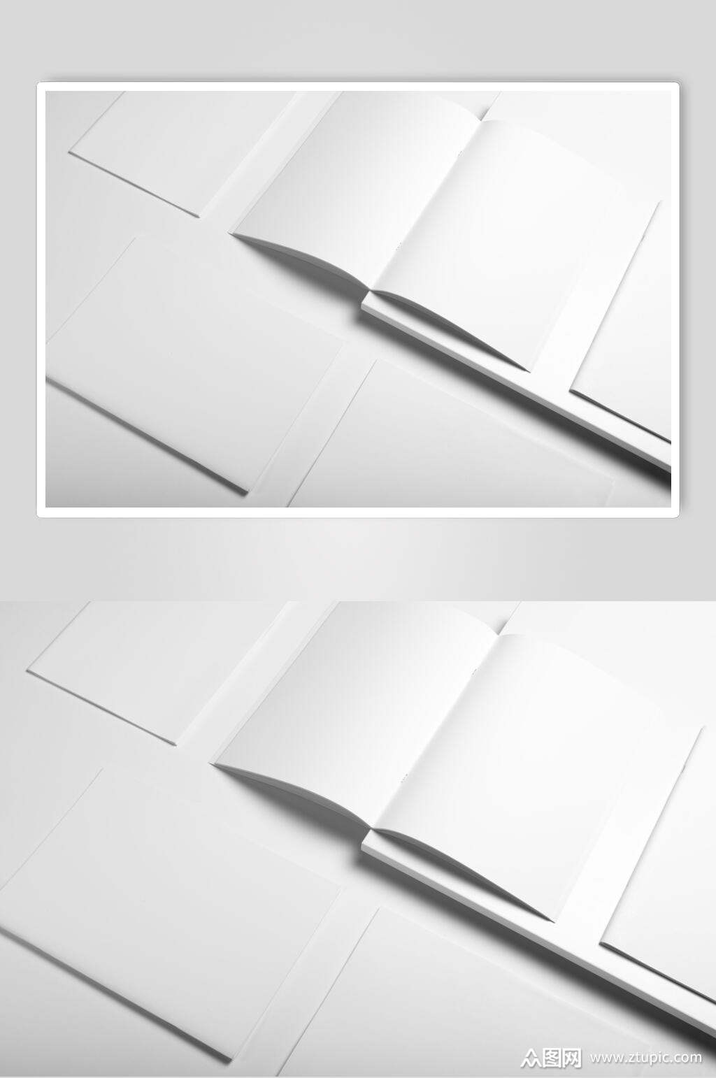 文稿书页白底样机