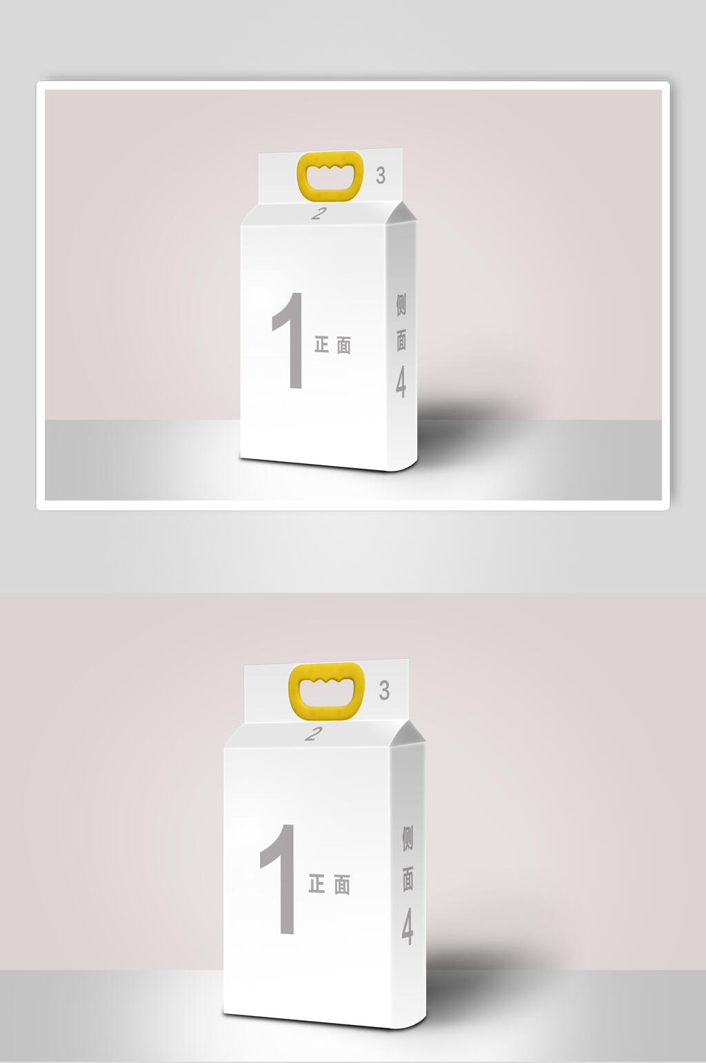 有提手3D大米包裝樣機(jī)素材