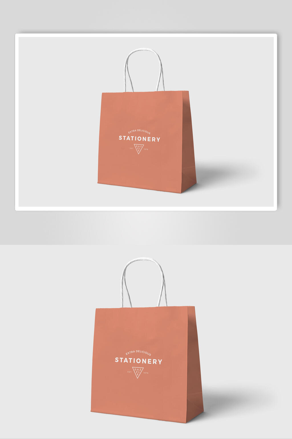 高端手提袋LOGO展示样机效果图素材